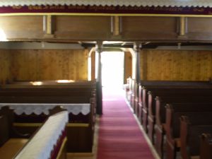  A karzat s a gylekezet padsora a reformtus templomban 