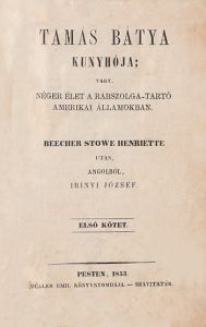  H. Beecher Stowe regényének fordítása 