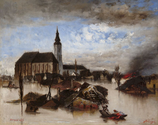  Irinyi Sándor Szegedi árvíz című festménye 
